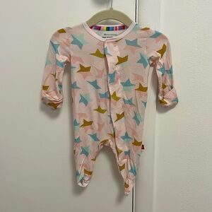 Magnetic Me pink footie, newborn size